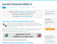 Tablet Screenshot of joomlavirtuemartideal.nl